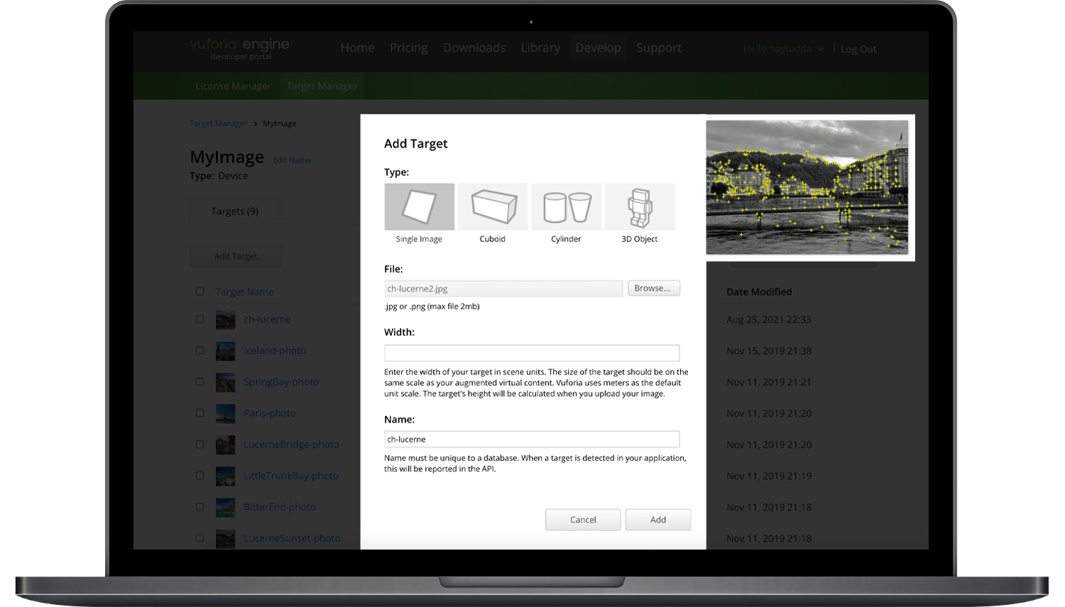 Vuforia Image Targets Vuforia Image Targets