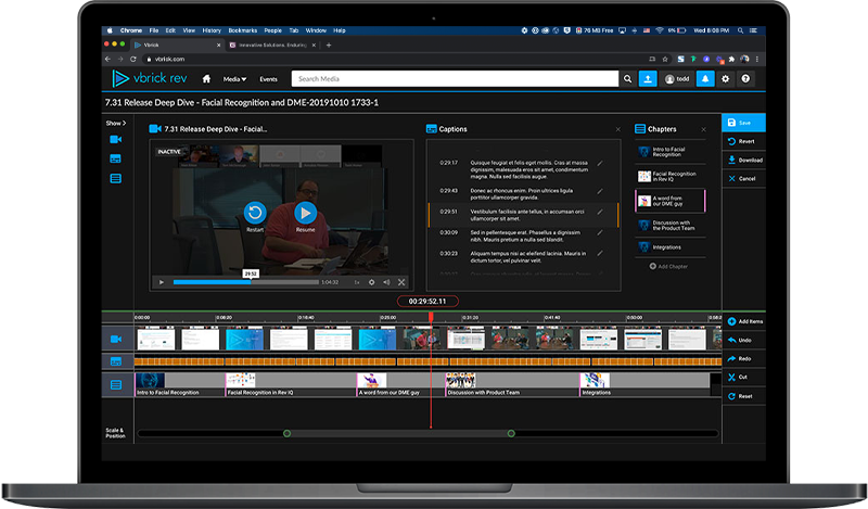 Vbrick Native Video Editor